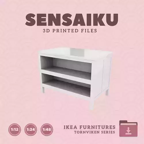 TORNVIKEN Kitchen Island for Mini Dollhouse - IKEA - 3D Print 