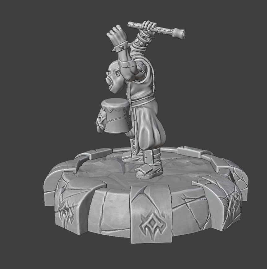 Drummer 3D print model_4