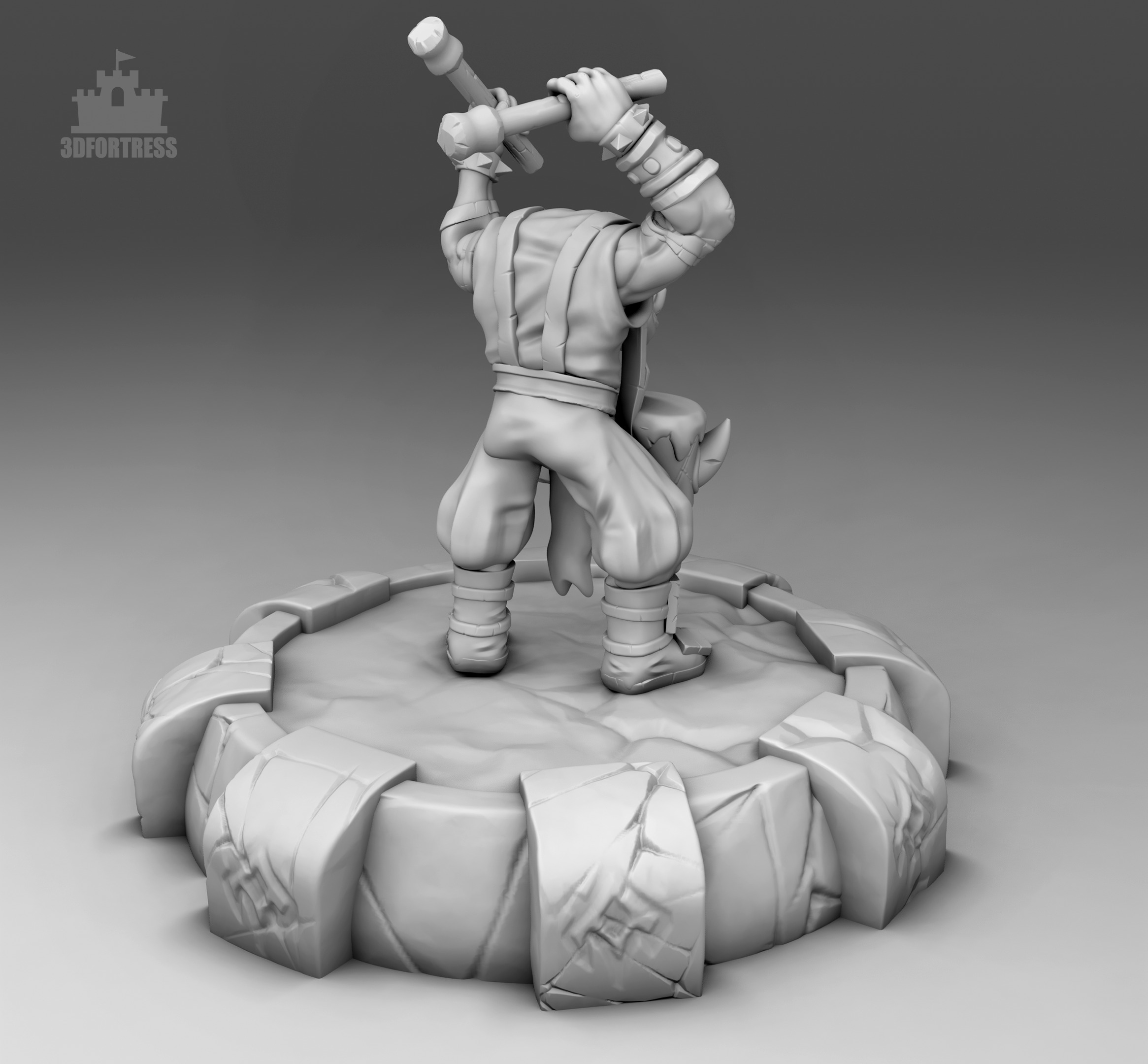 Drummer 3D print model_7