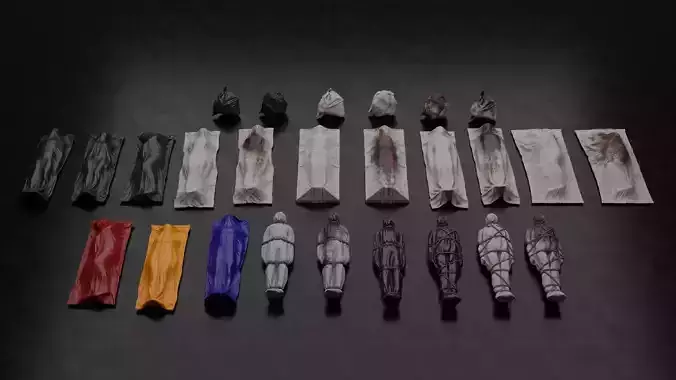 Body Bags High Quality Realistic Low-Poly - Custom