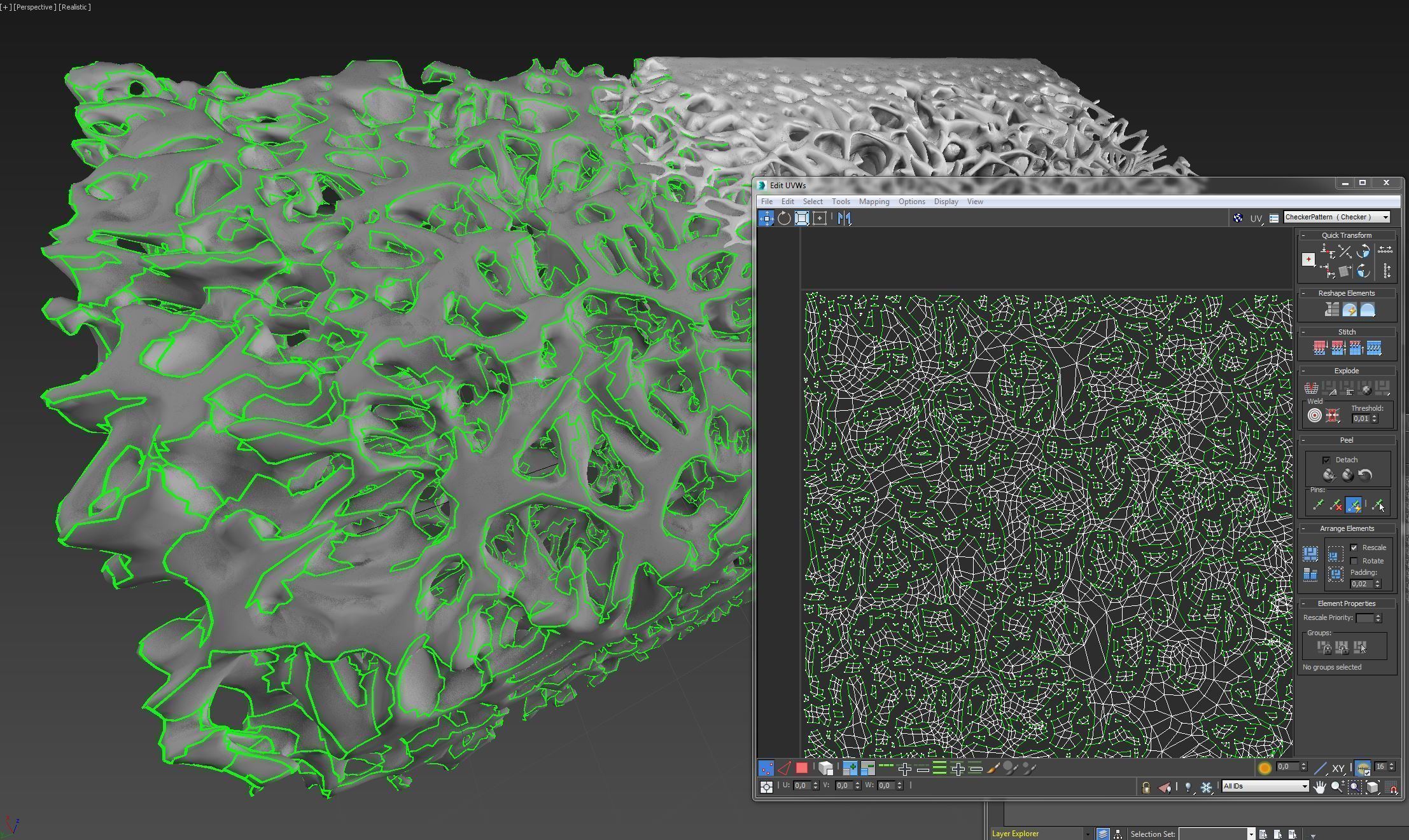 Bone structure and nanomaterial 3D model_21