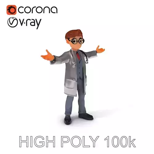 Doctor Character Model Pack with PBR Textures