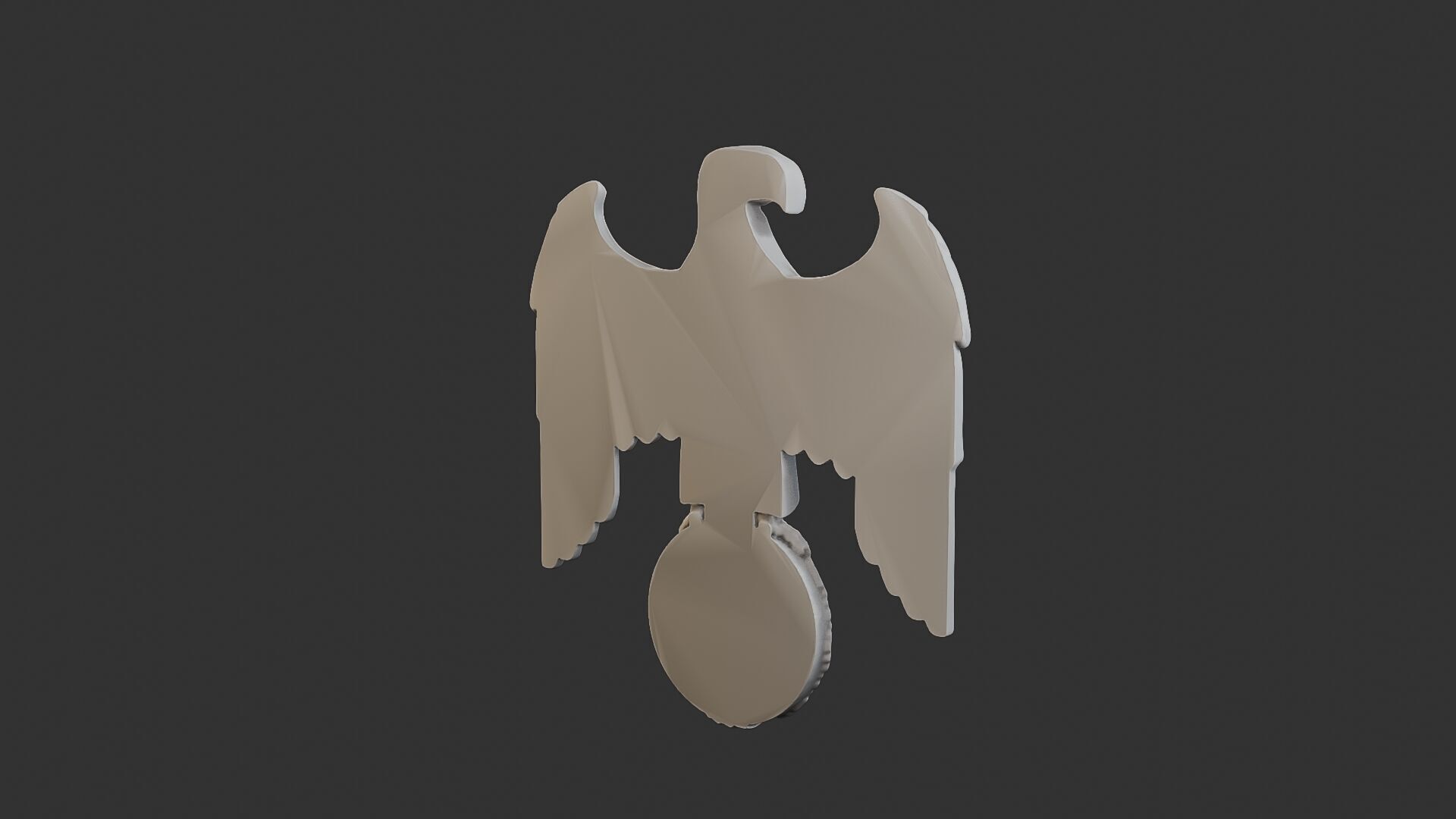 WWII German Eagle B 3D print model_7