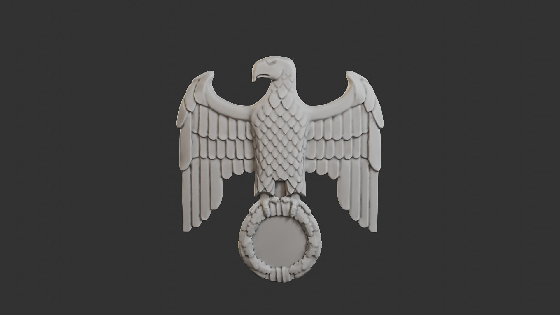 WWII German Eagle B 3D print model_11
