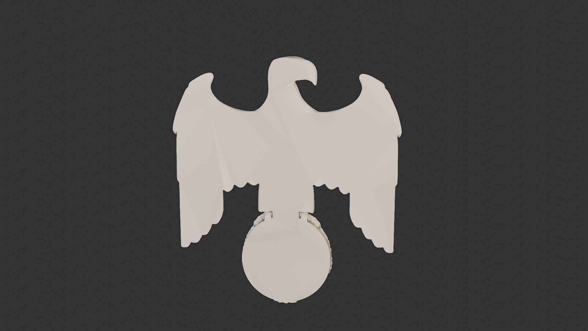 WWII German Eagle B 3D print model_25