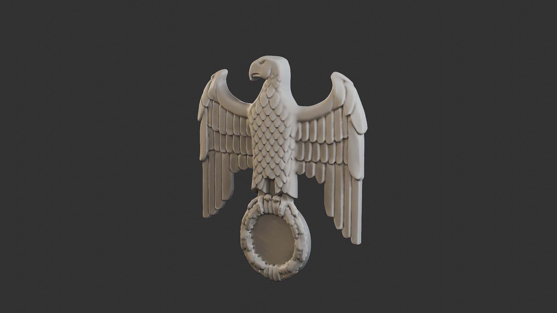 WWII German Eagle B 3D print model_2