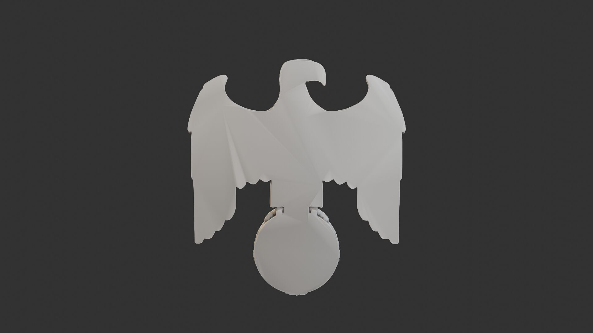 WWII German Eagle B 3D print model_6