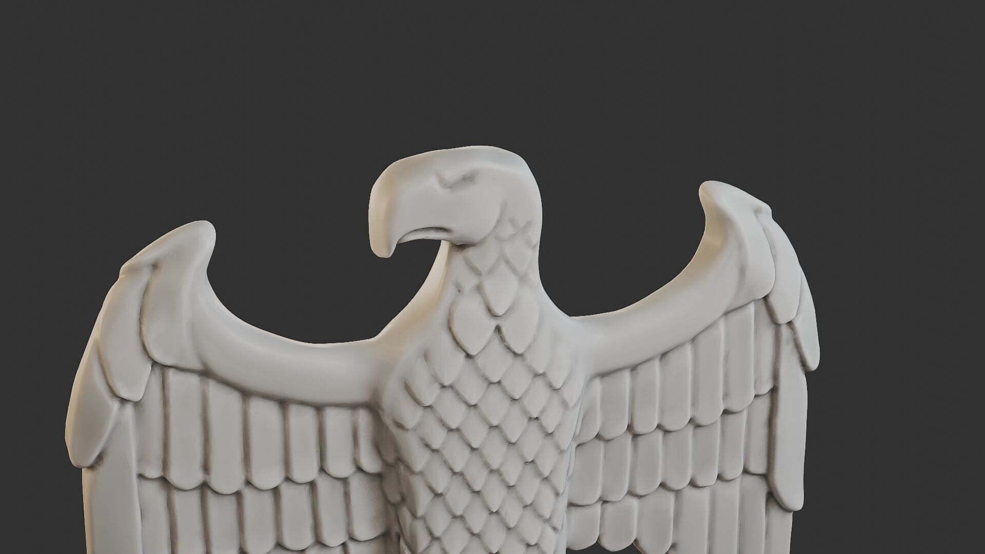 WWII German Eagle B 3D print model_19