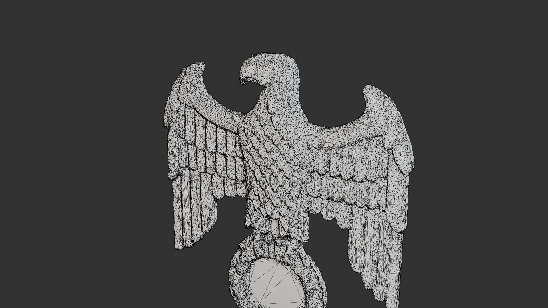 WWII German Eagle B 3D print model_12