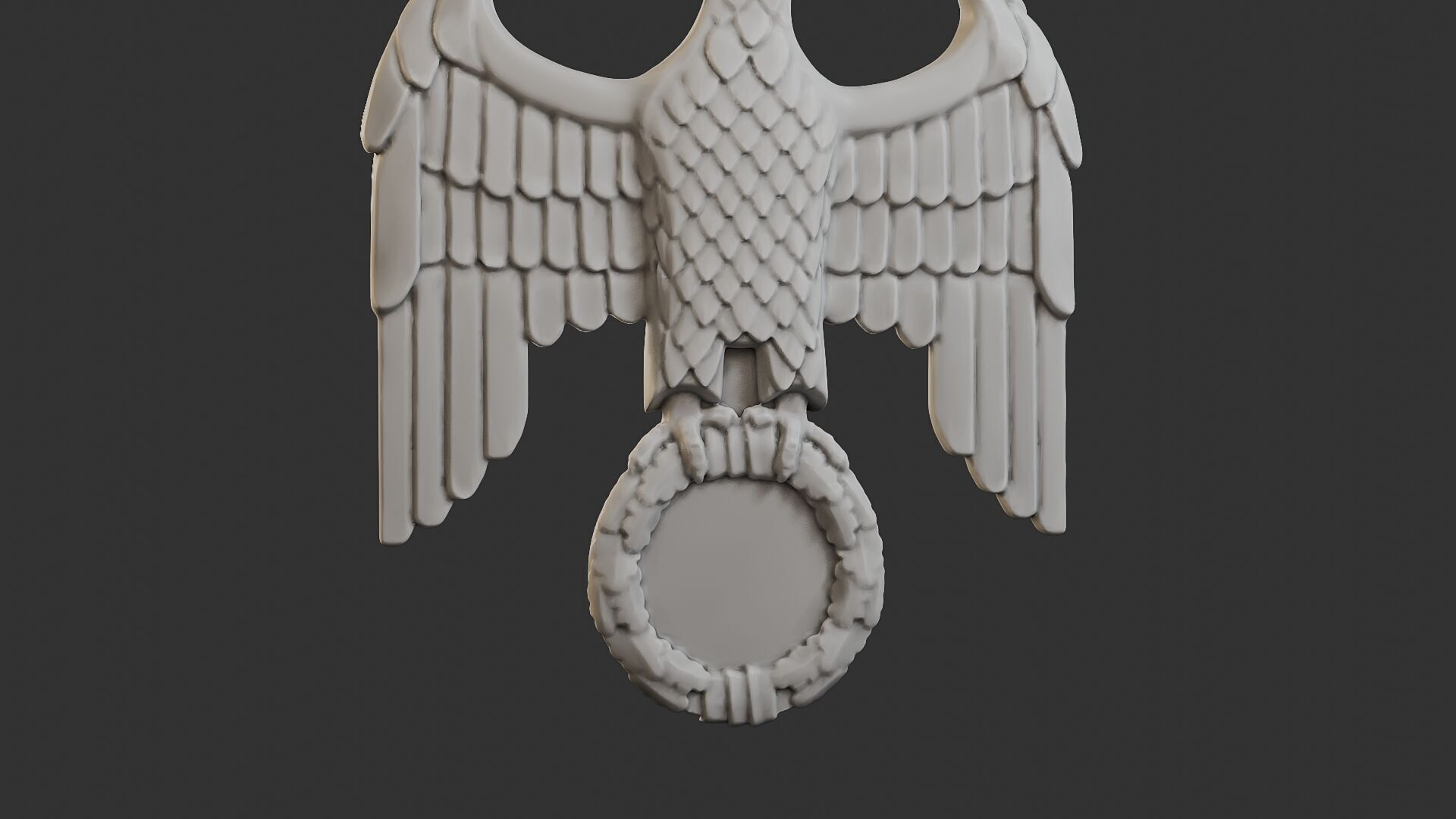 WWII German Eagle B 3D print model_28