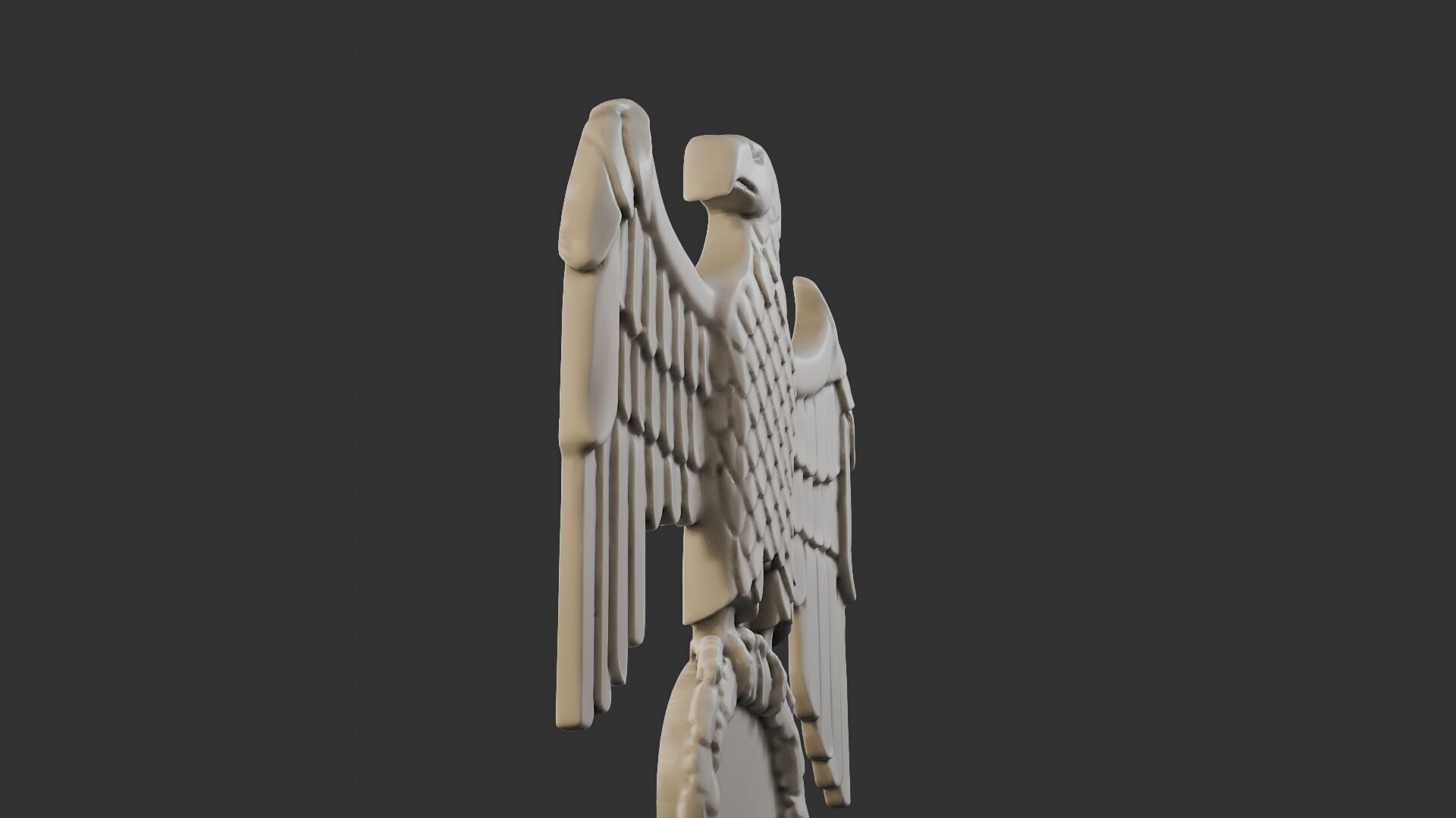 WWII German Eagle B 3D print model_29