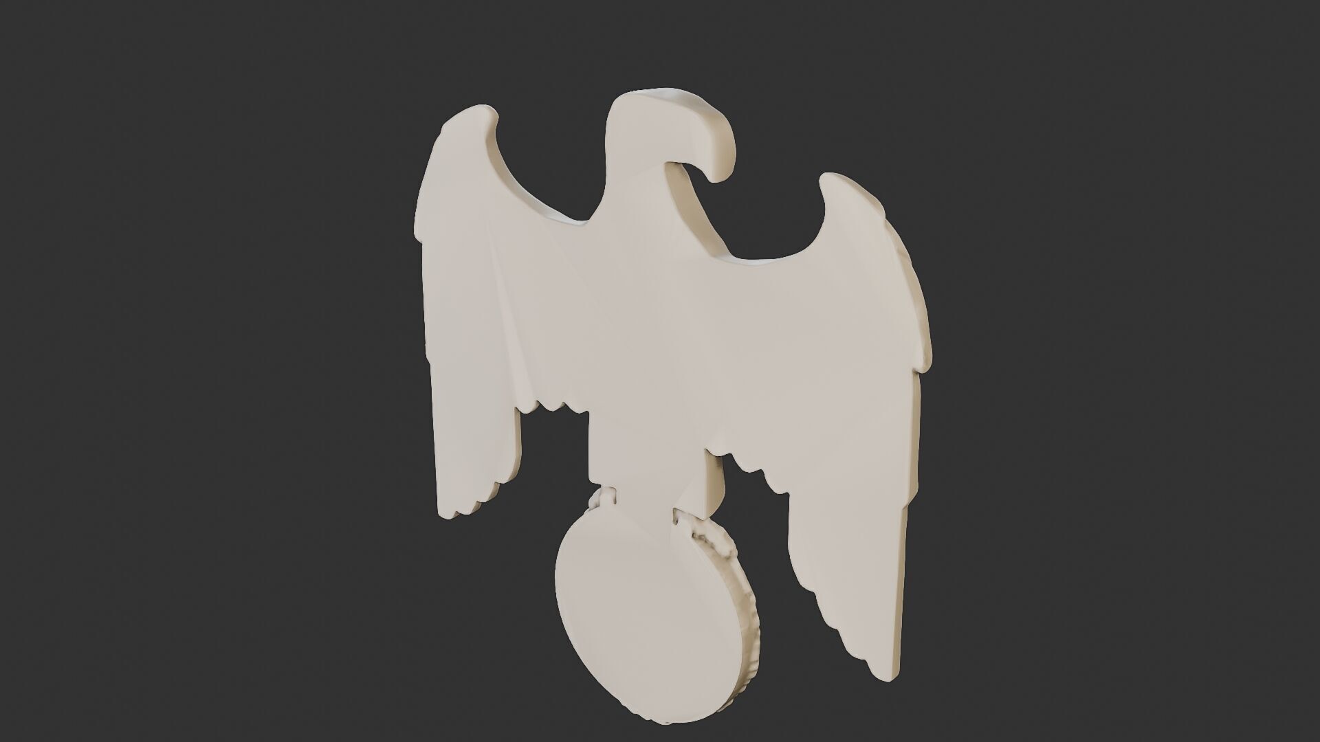 WWII German Eagle B 3D print model_24