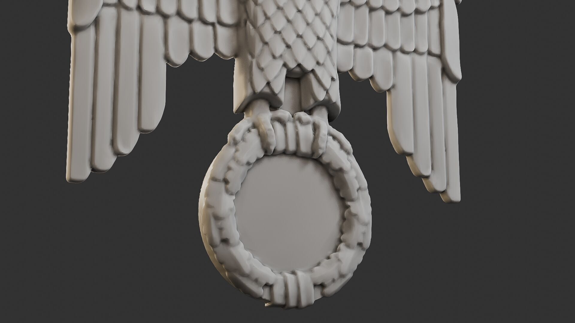 WWII German Eagle B 3D print model_13