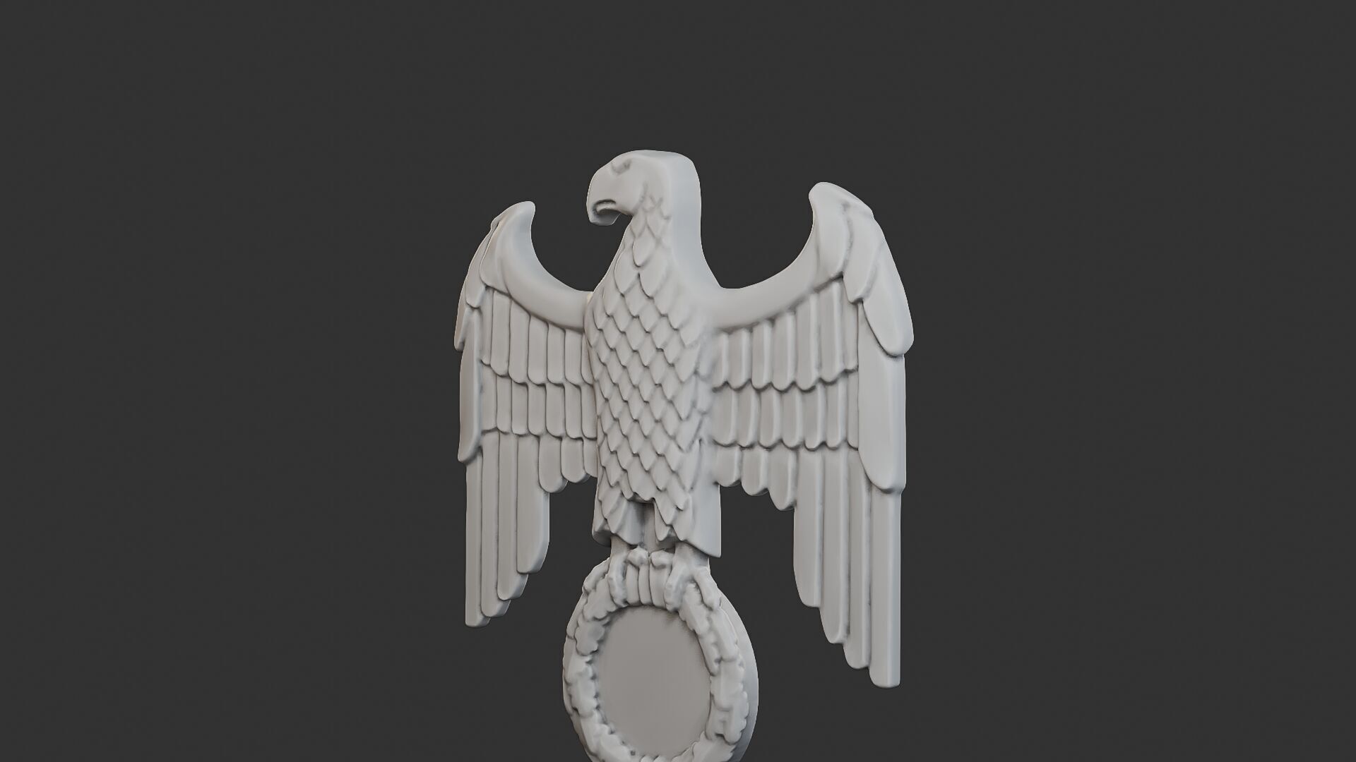 WWII German Eagle B 3D print model_27