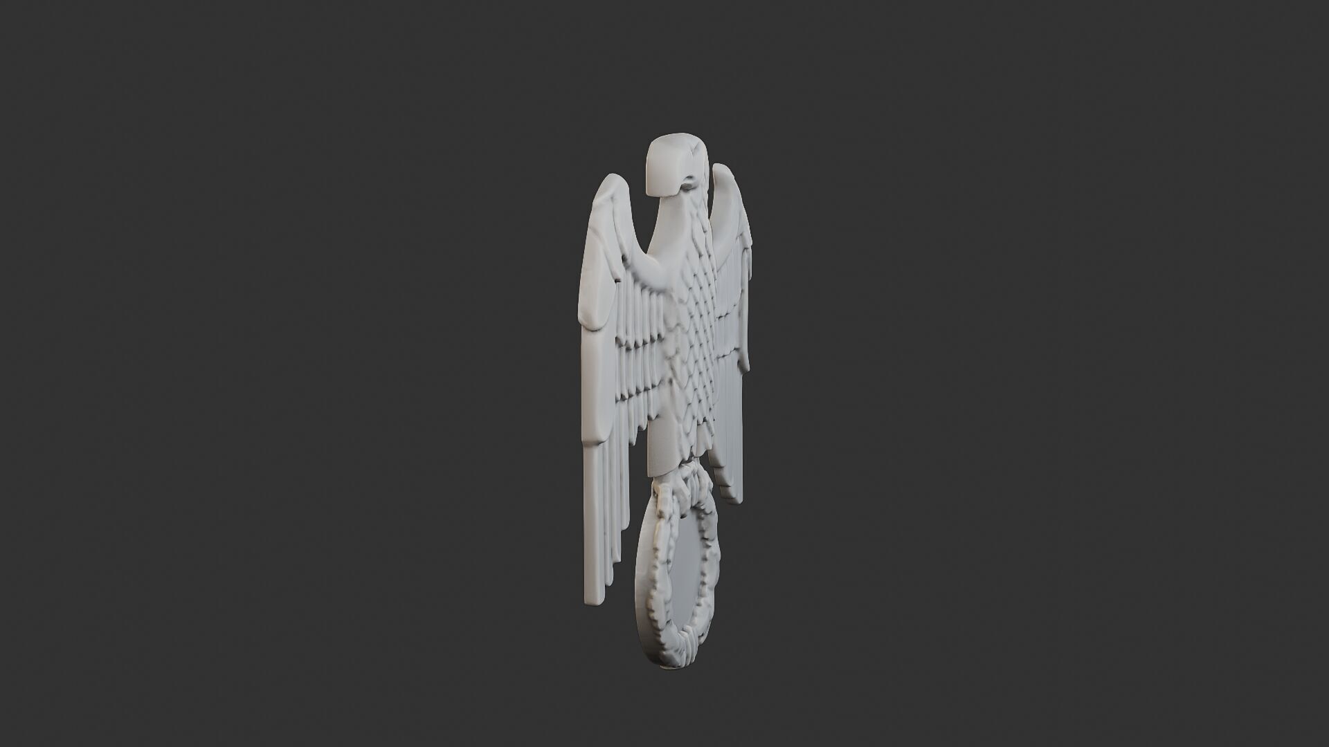 WWII German Eagle B 3D print model_9