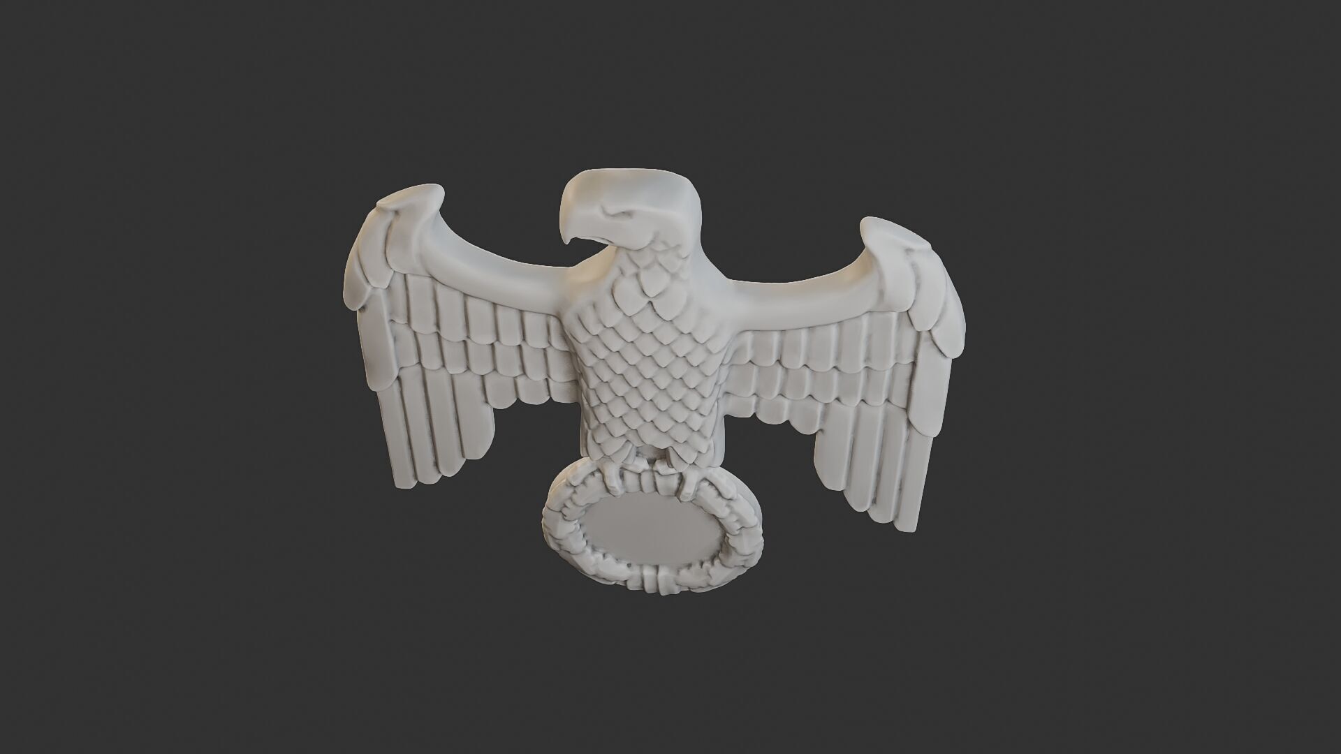 WWII German Eagle B 3D print model_14