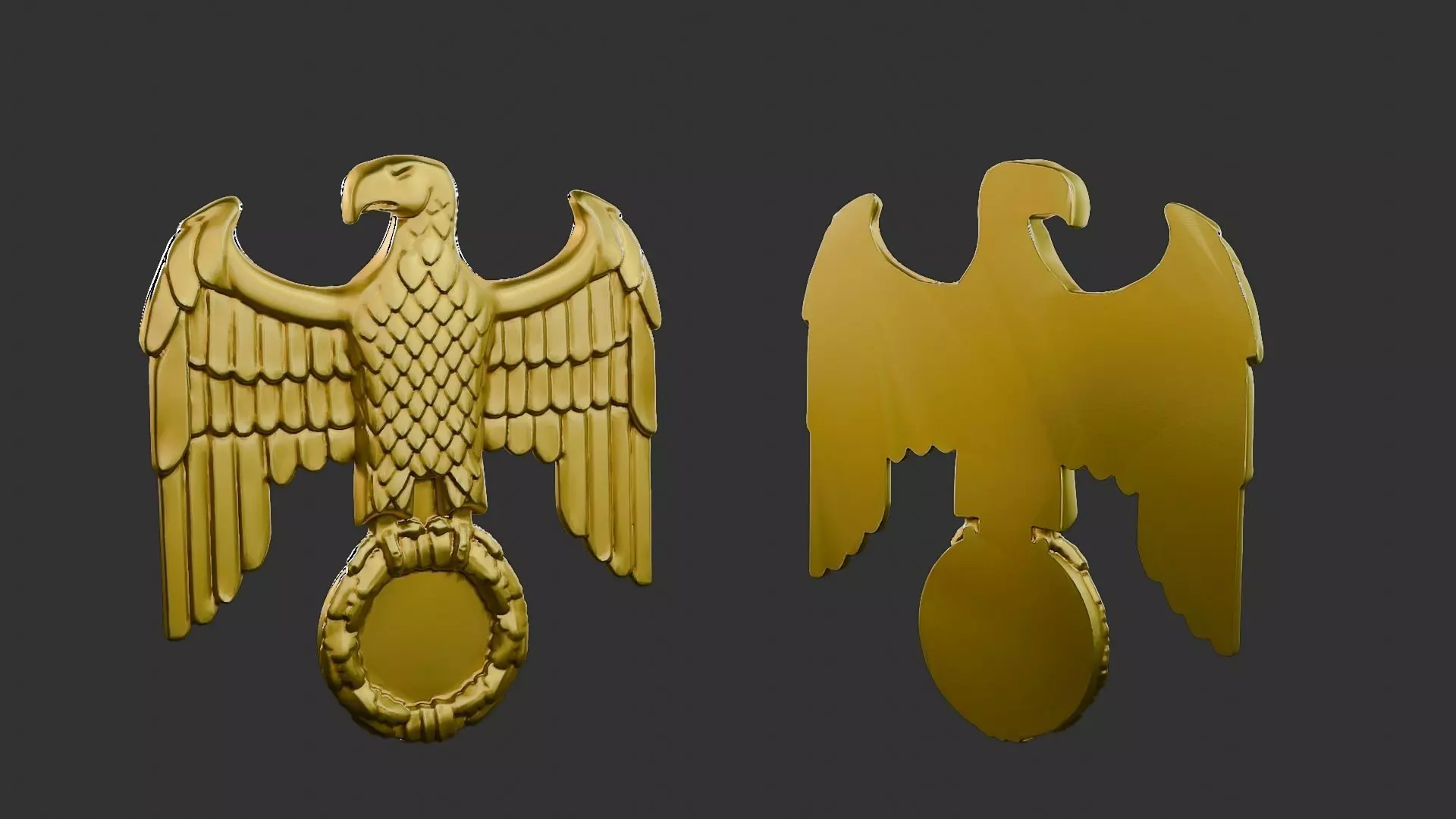 WWII German Eagle B 3D print model_0