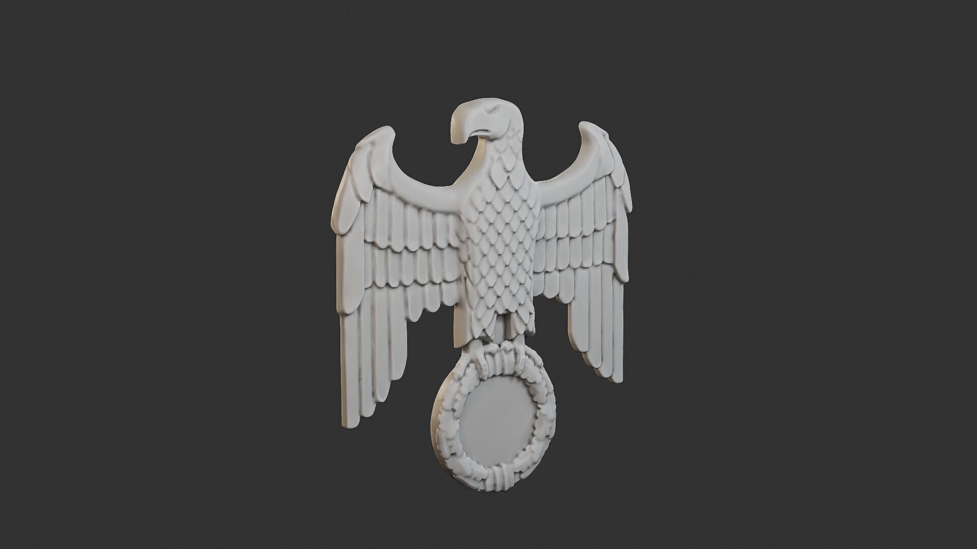 WWII German Eagle B 3D print model_10