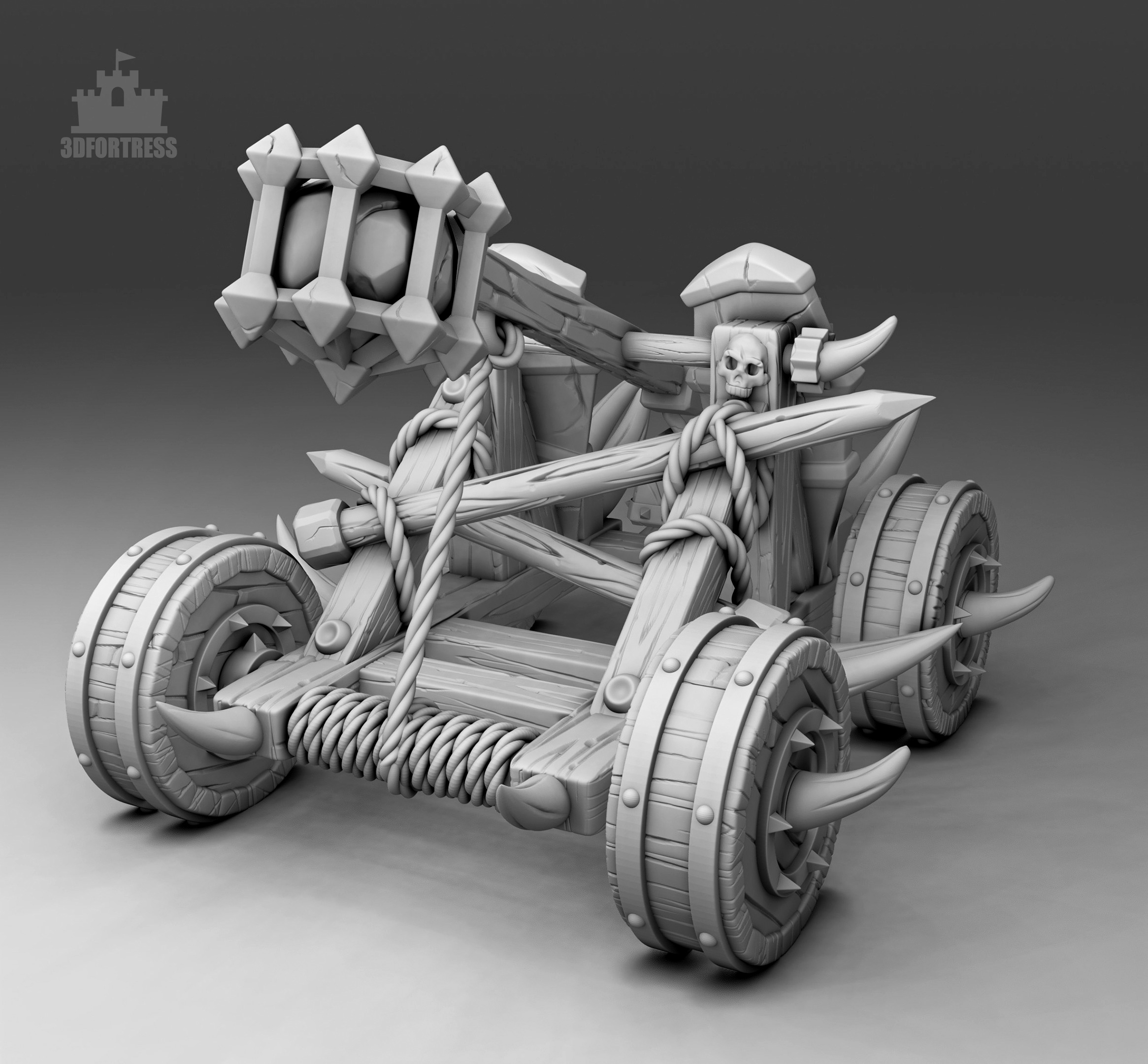 Catapult 3D print model_1