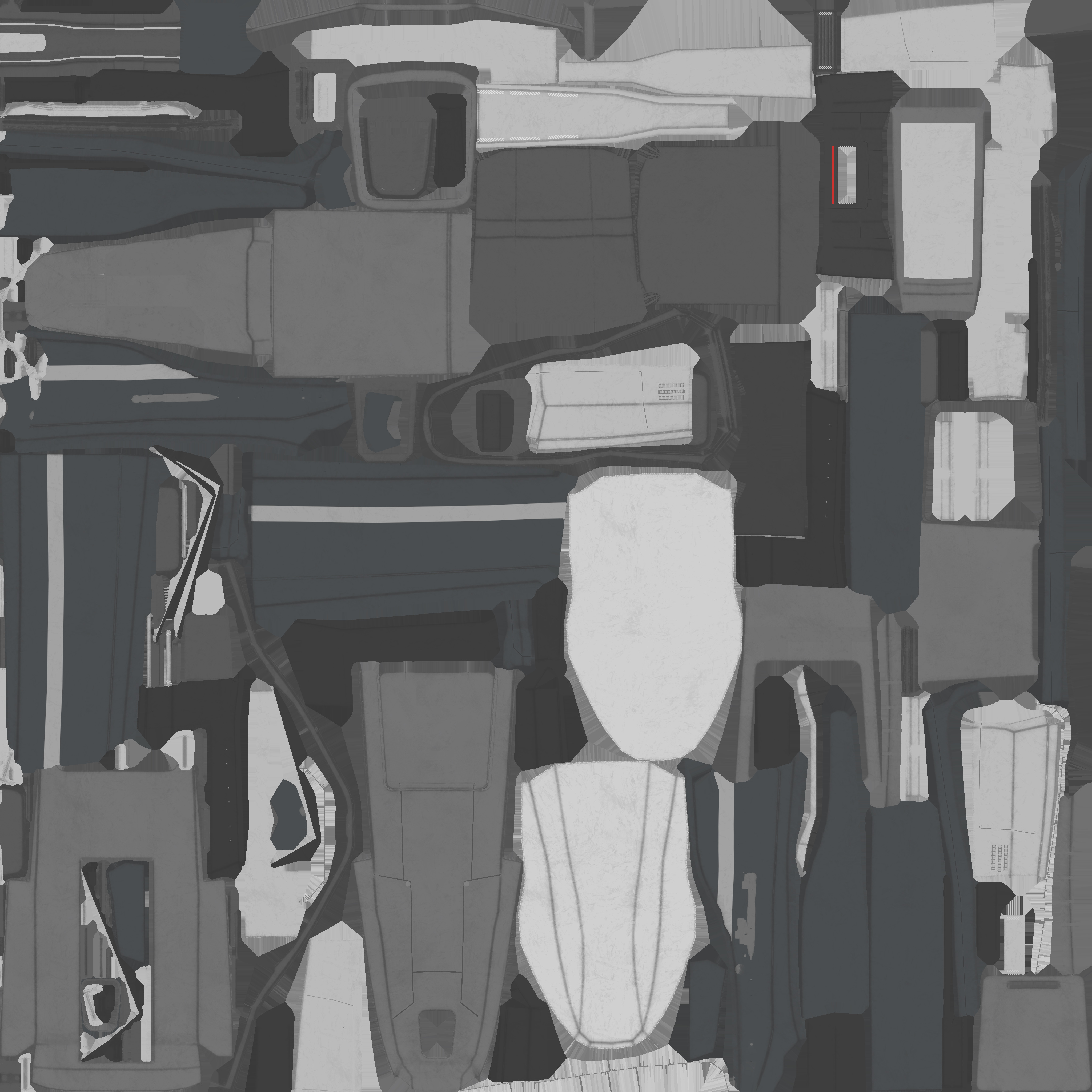 Scifi Ship with Interior 3D model_28