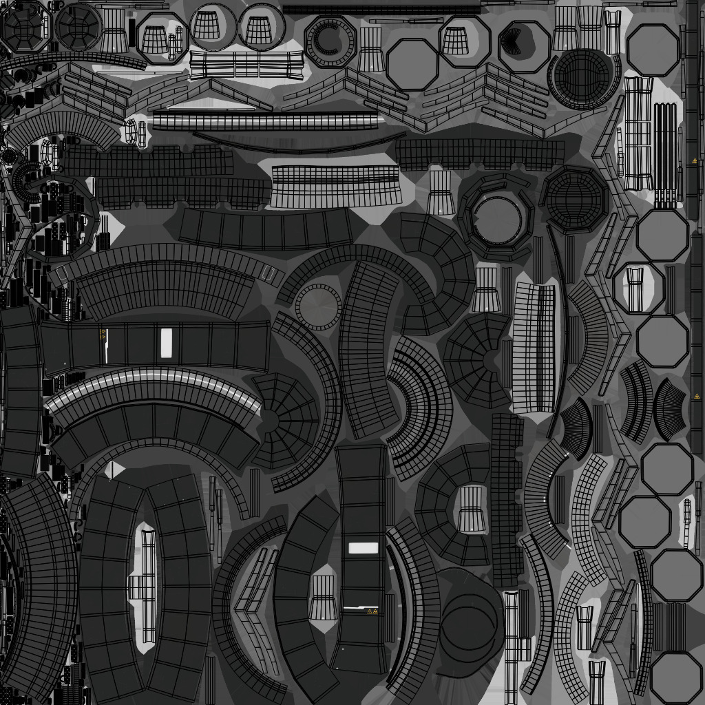 Scifi Ship with Interior 3D model_21