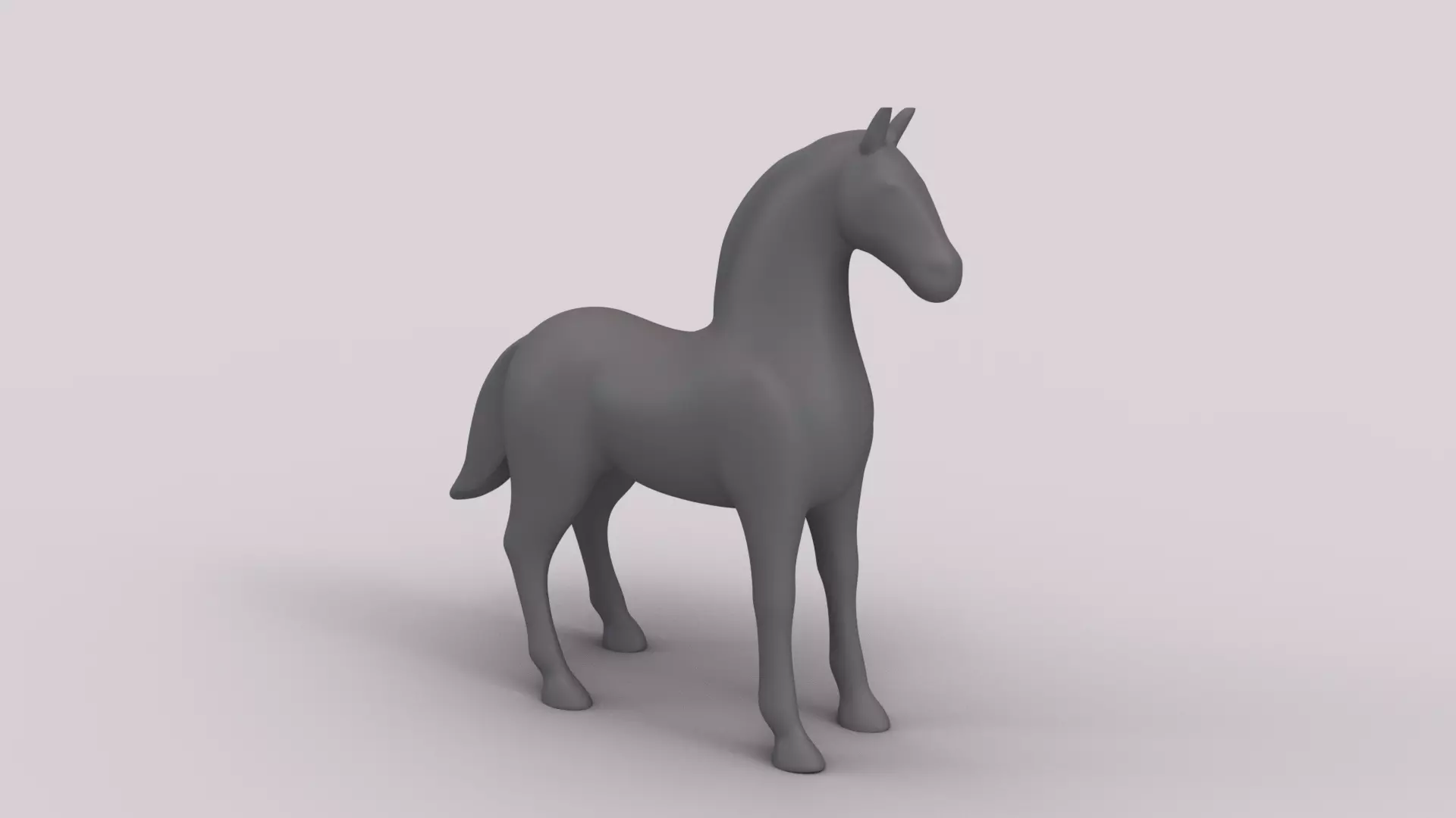 Elegant Horse Sculpture 3D print model
