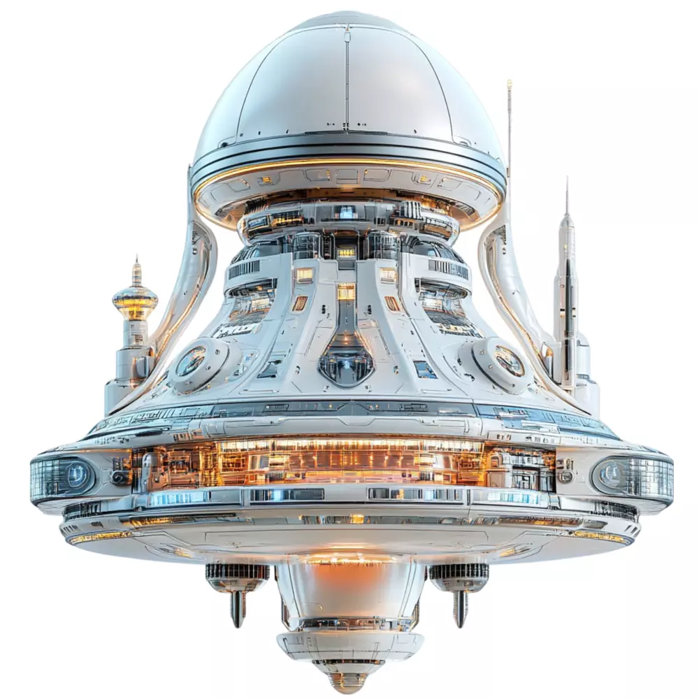 alien-dome-in-futuristic-city Free low-poly 3D model_0