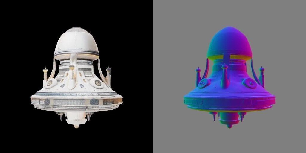 alien-dome-in-futuristic-city Free low-poly 3D model_1