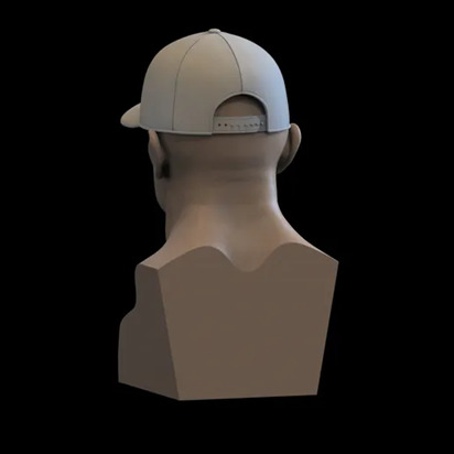 Normal cap hat 3D print model_4
