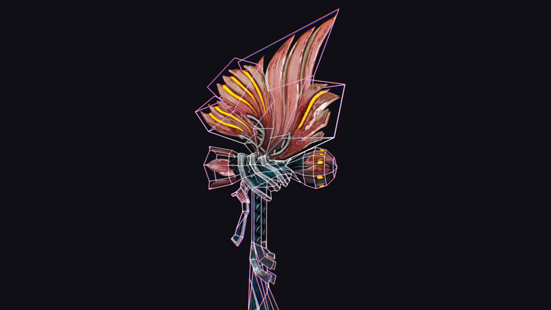 Magic Wand Rod Stick Fairy Staff Scepter Inventory Item Low-poly 3D model_18