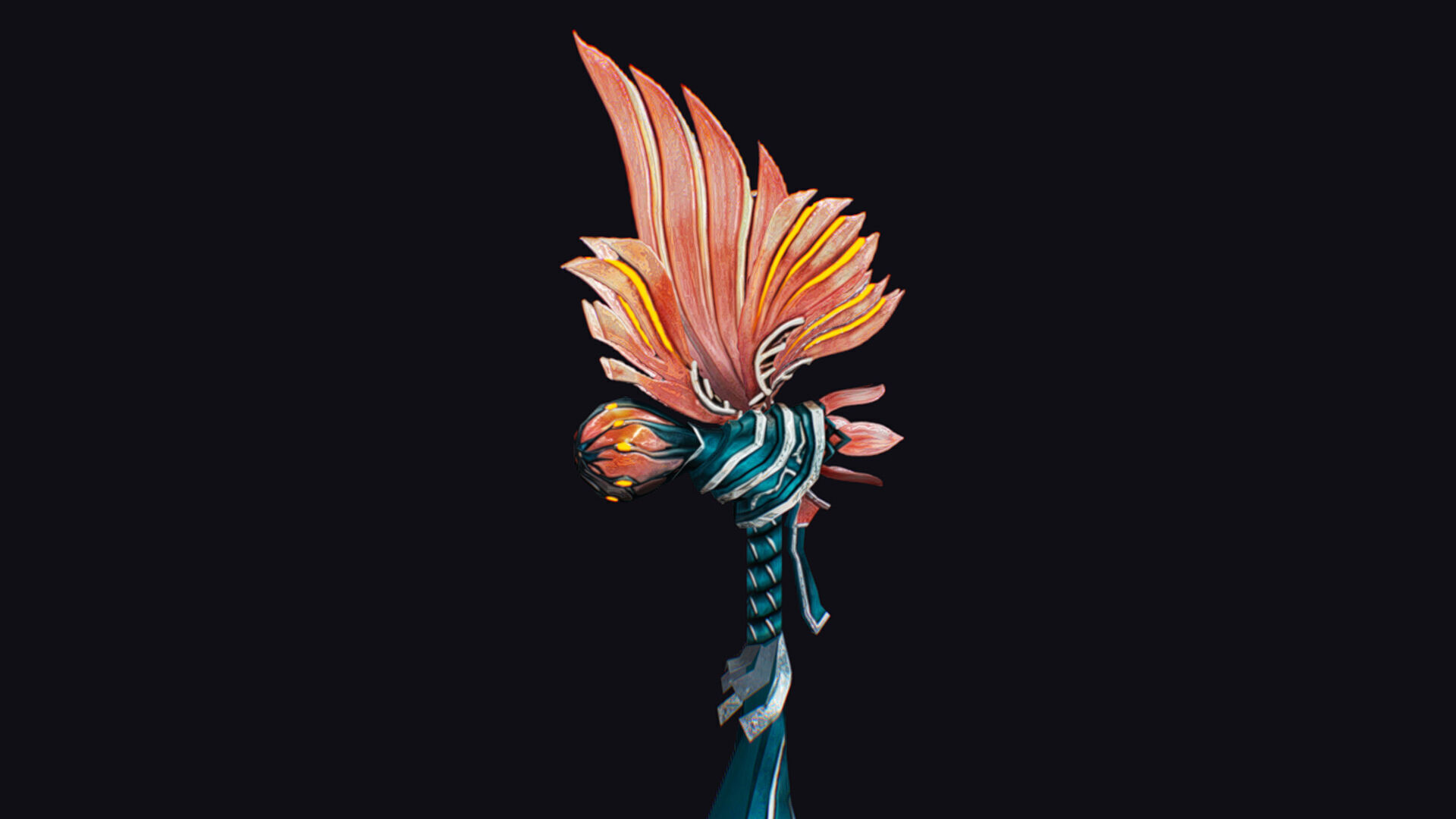 Magic Wand Rod Stick Fairy Staff Scepter Inventory Item Low-poly 3D model_9