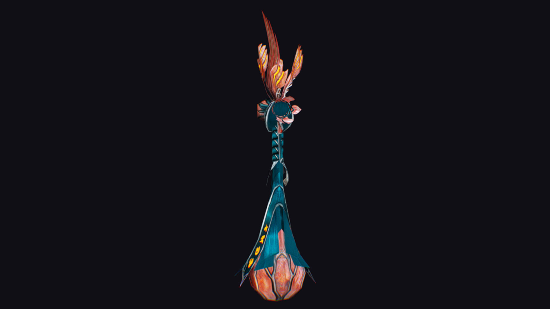 Magic Wand Rod Stick Fairy Staff Scepter Inventory Item Low-poly 3D model_3