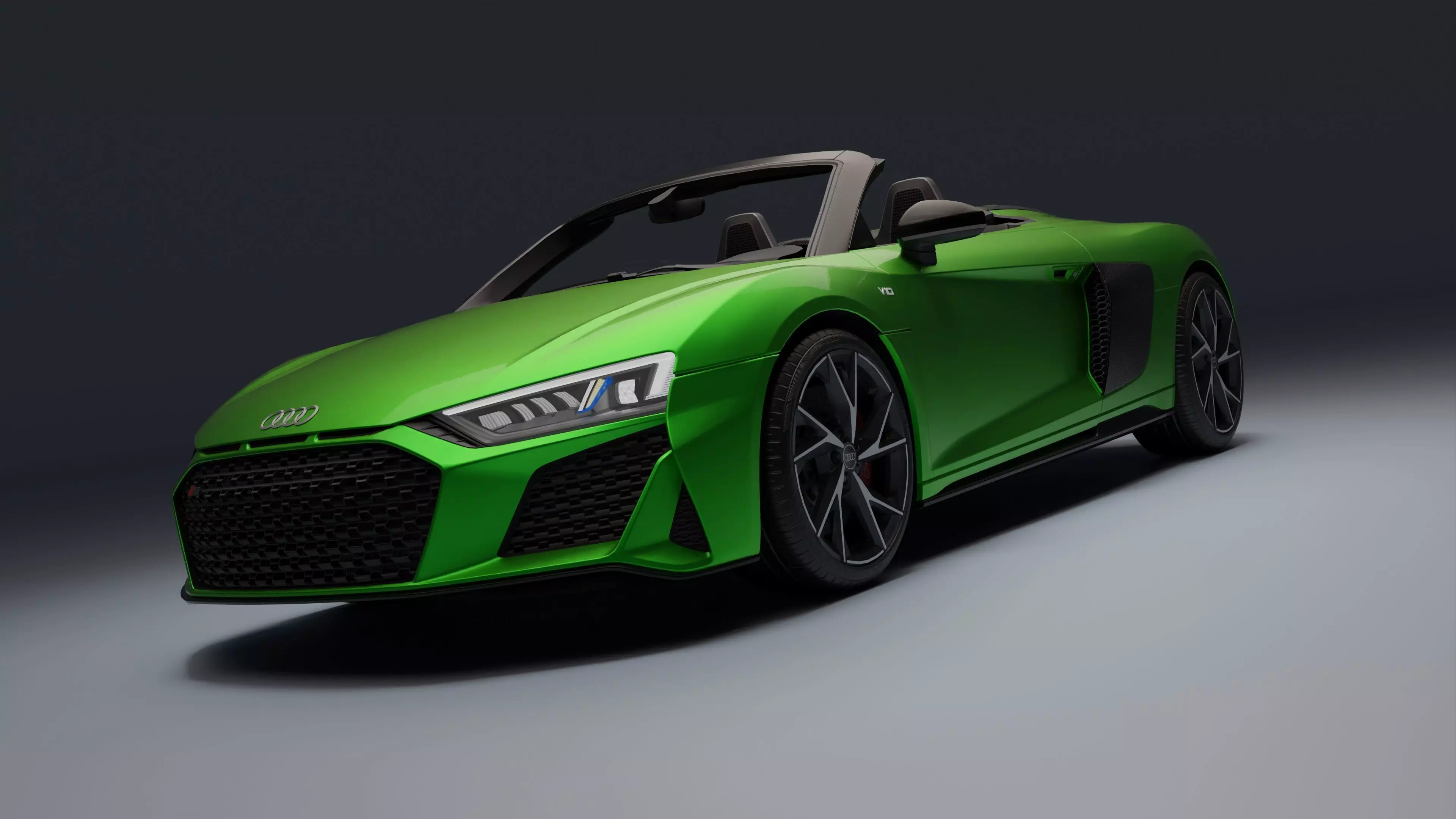 Audi R8 Spyder Low-poly 3D model