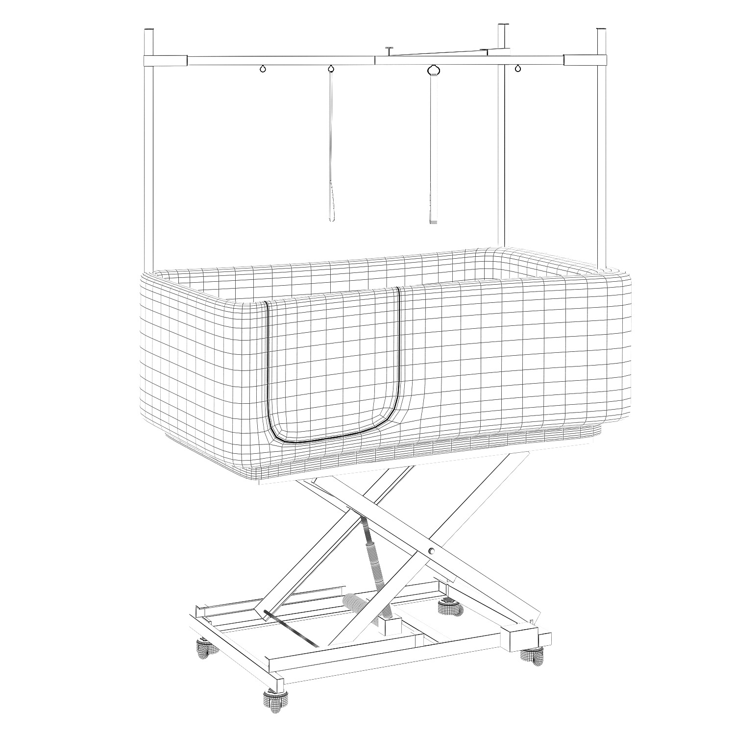 Commander Bath for washing animals 3D model_3