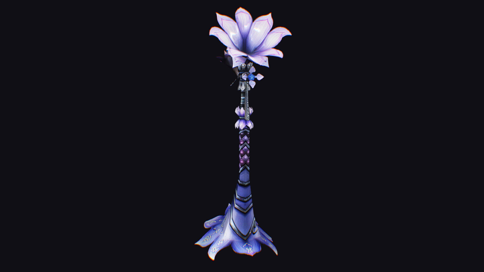 Magic Wand Rod Stick Fairy Staff Scepter Inventory Item Low-poly 3D model_2