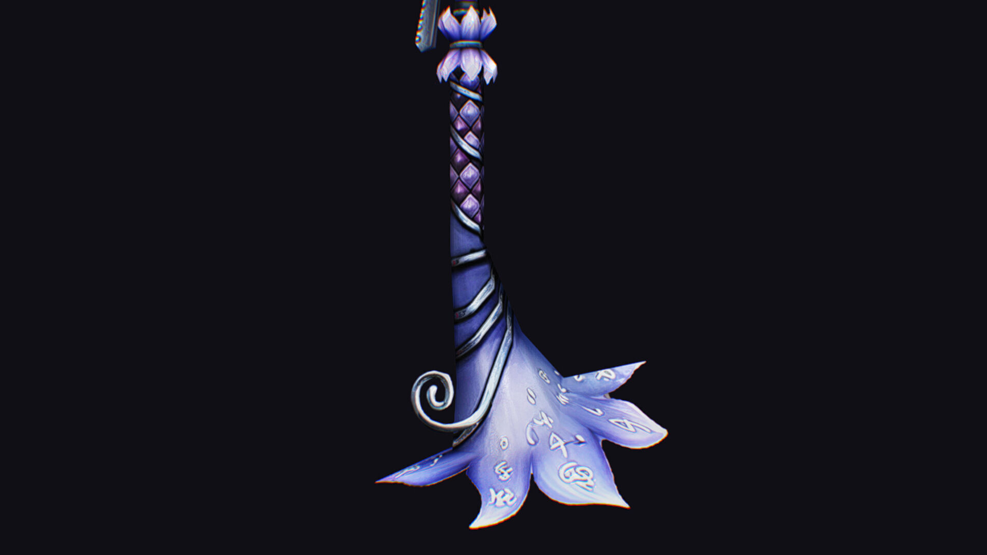 Magic Wand Rod Stick Fairy Staff Scepter Inventory Item Low-poly 3D model_14