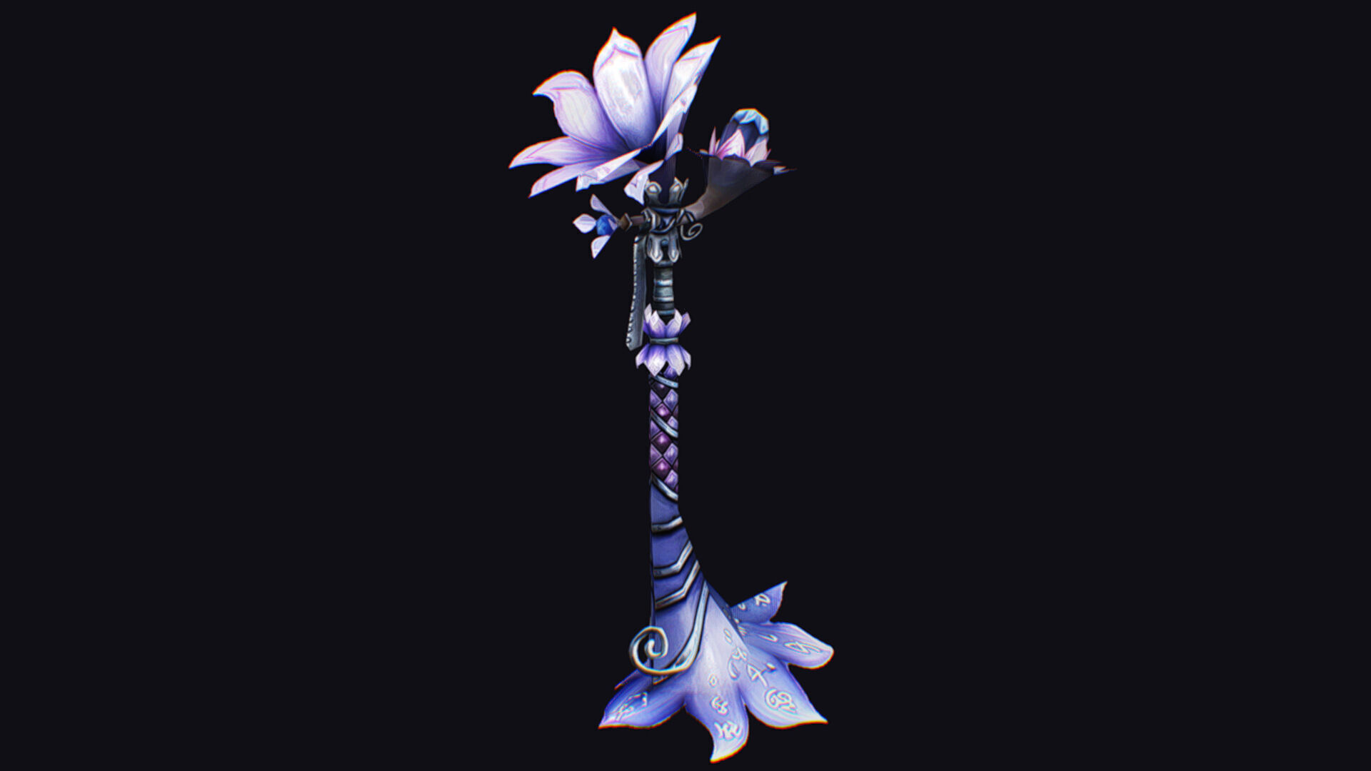 Magic Wand Rod Stick Fairy Staff Scepter Inventory Item Low-poly 3D model_4