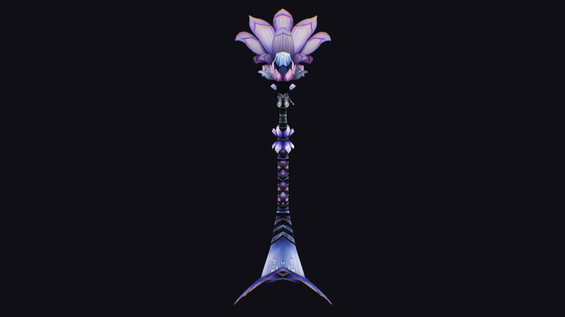 Magic Wand Rod Stick Fairy Staff Scepter Inventory Item Low-poly 3D model_9