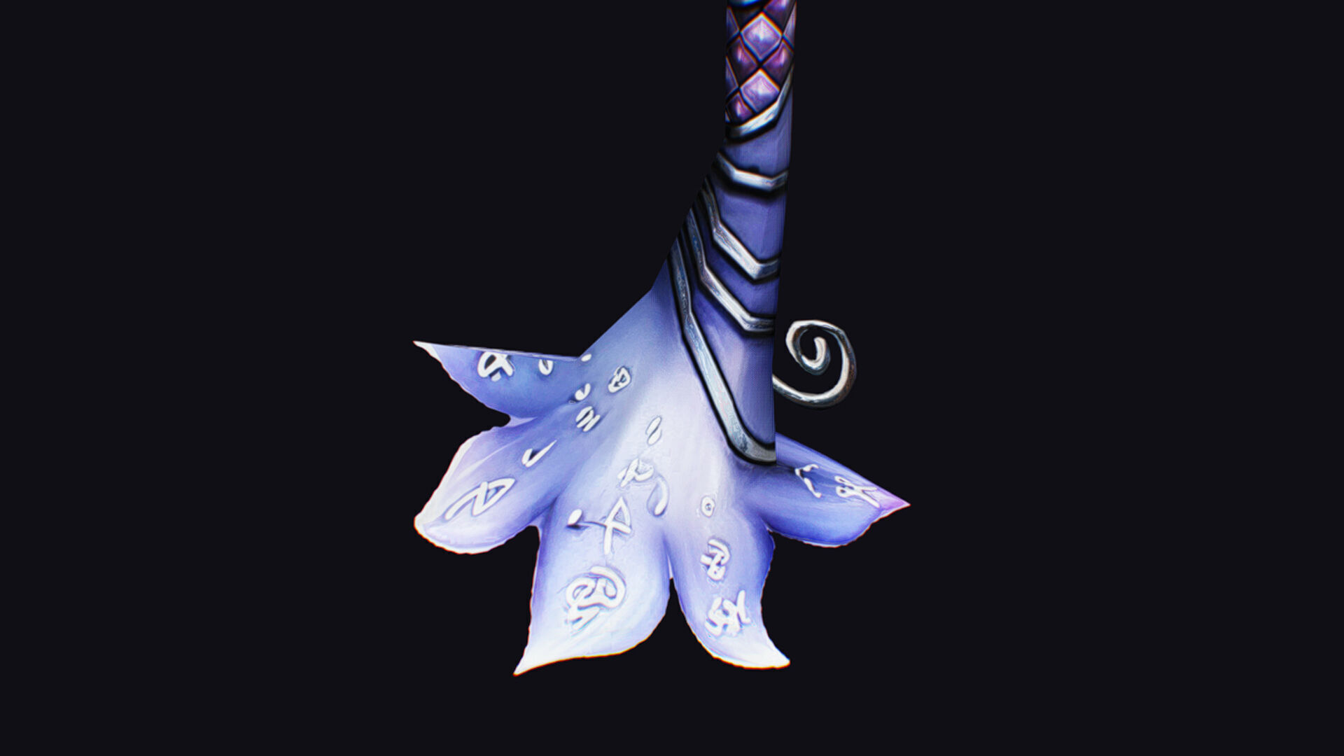 Magic Wand Rod Stick Fairy Staff Scepter Inventory Item Low-poly 3D model_15