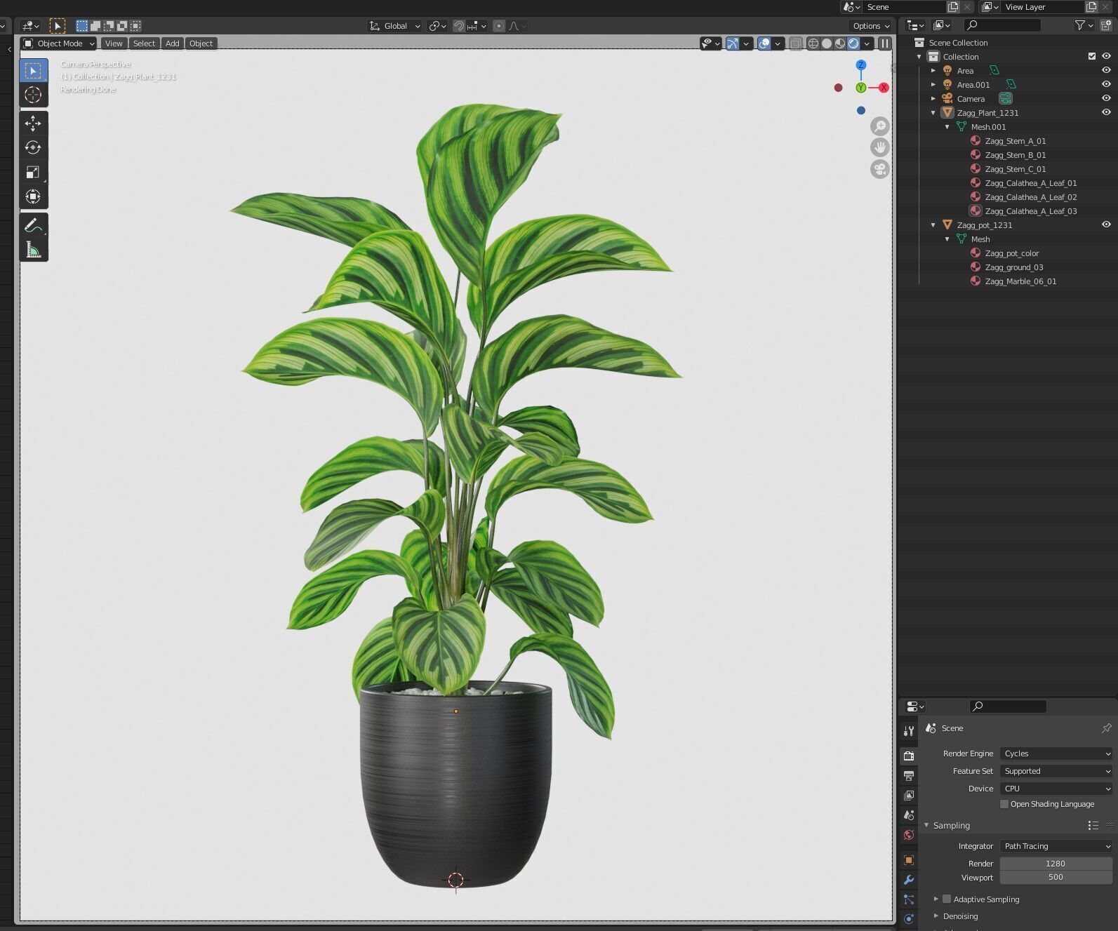 Plant 1231 3D model_6