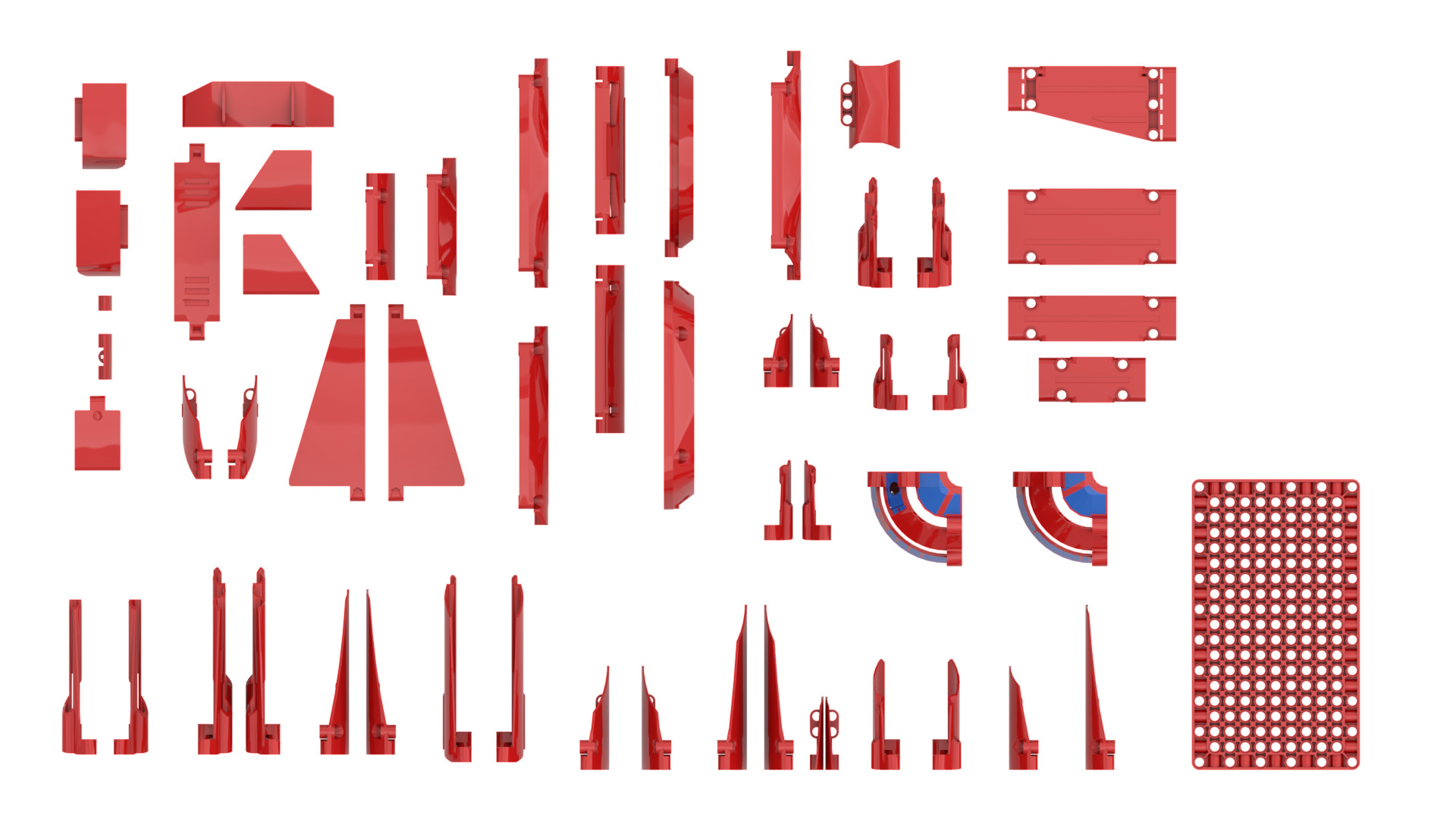 TwindBricks3D - 56 Technic Pane collection 3D print model_1