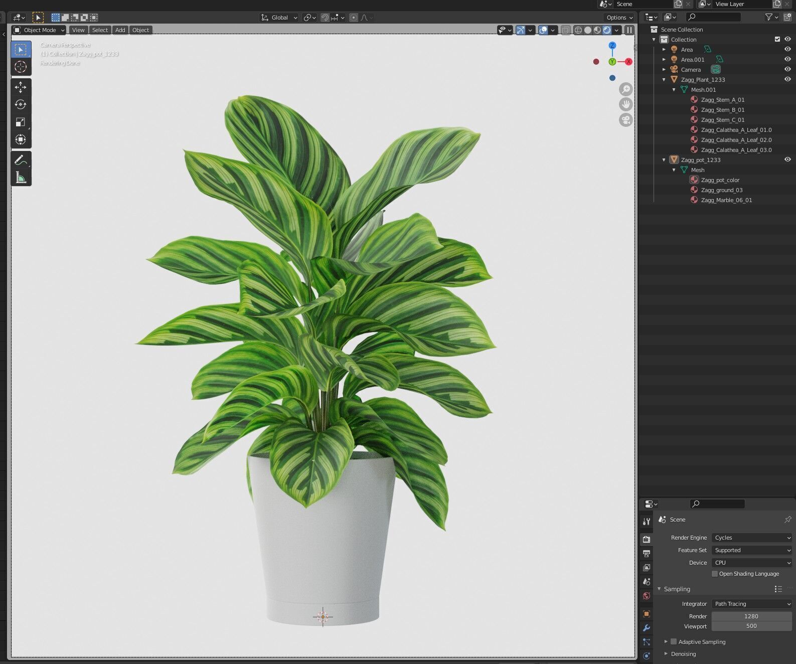 Plant 1233 3D model_6