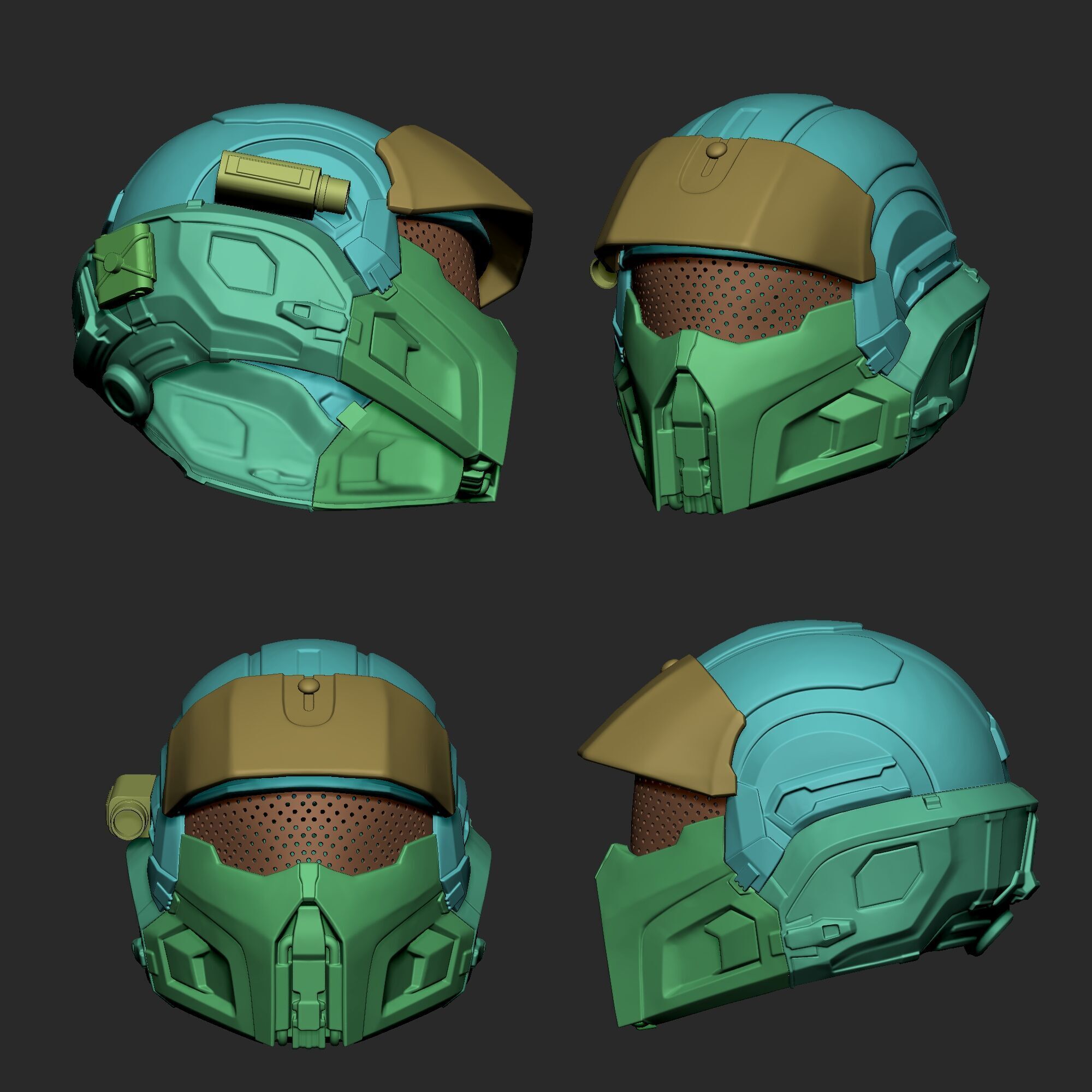 Helldivers infiltrator helmet wearable 3D print model_7