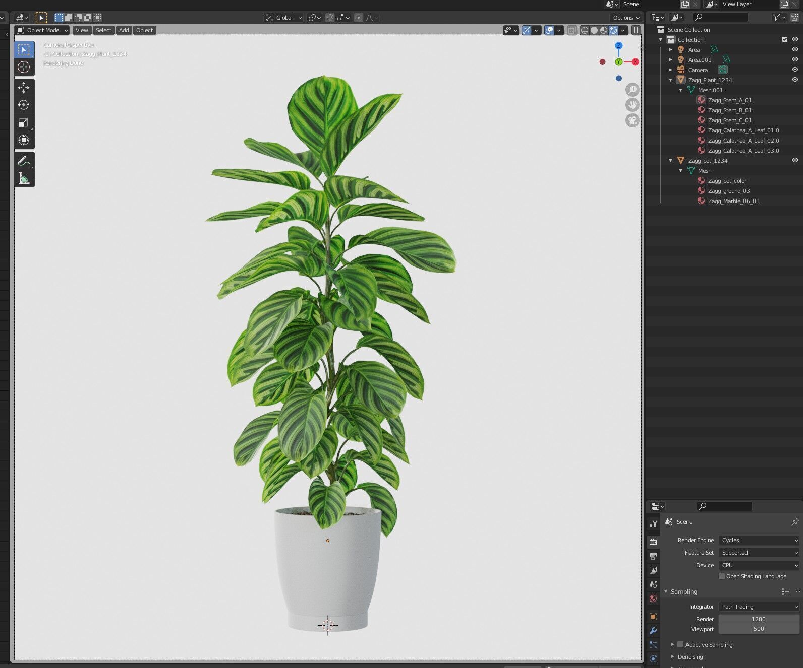Plant 1234 3D model_6