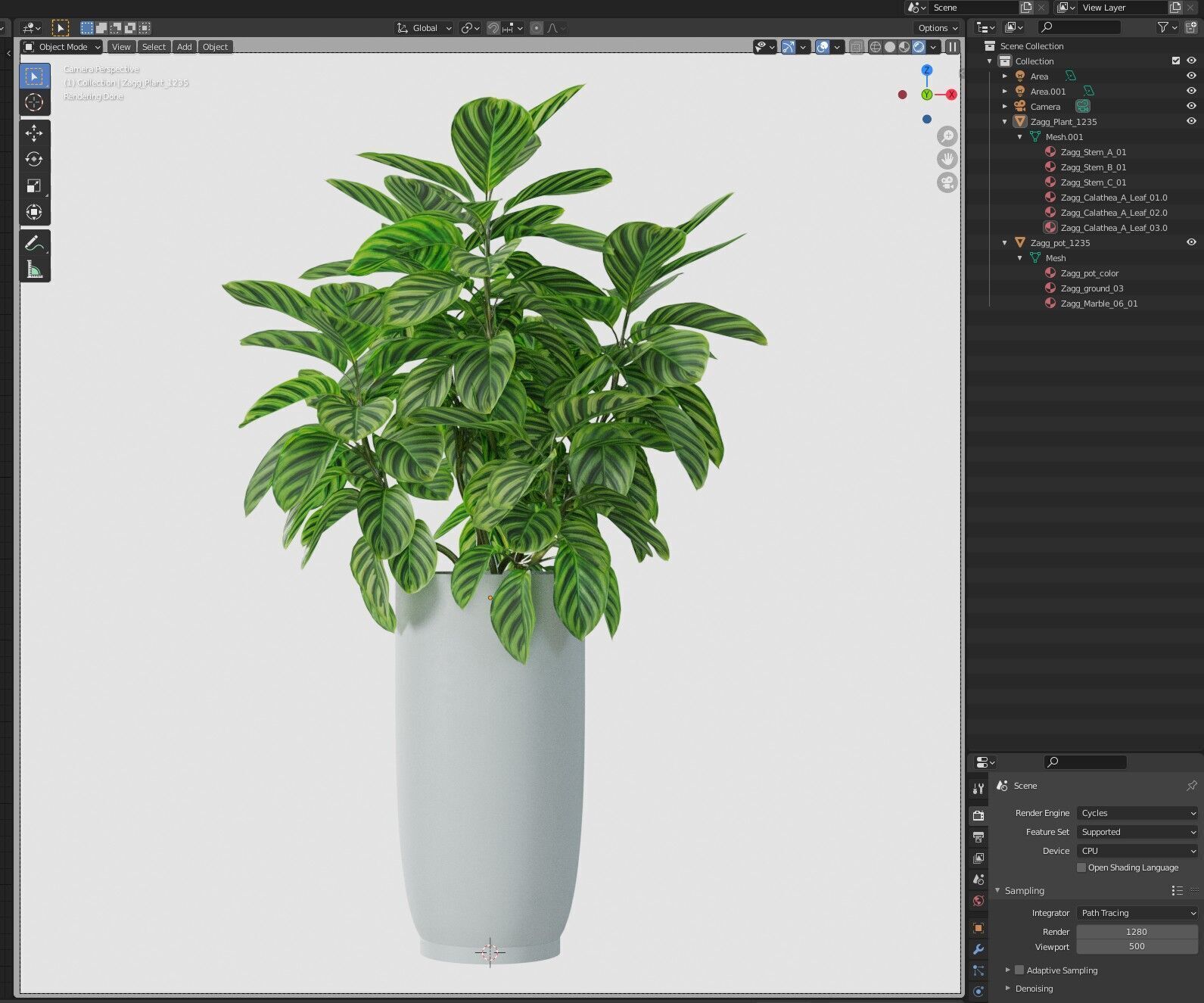 Plant 1235 3D model_6