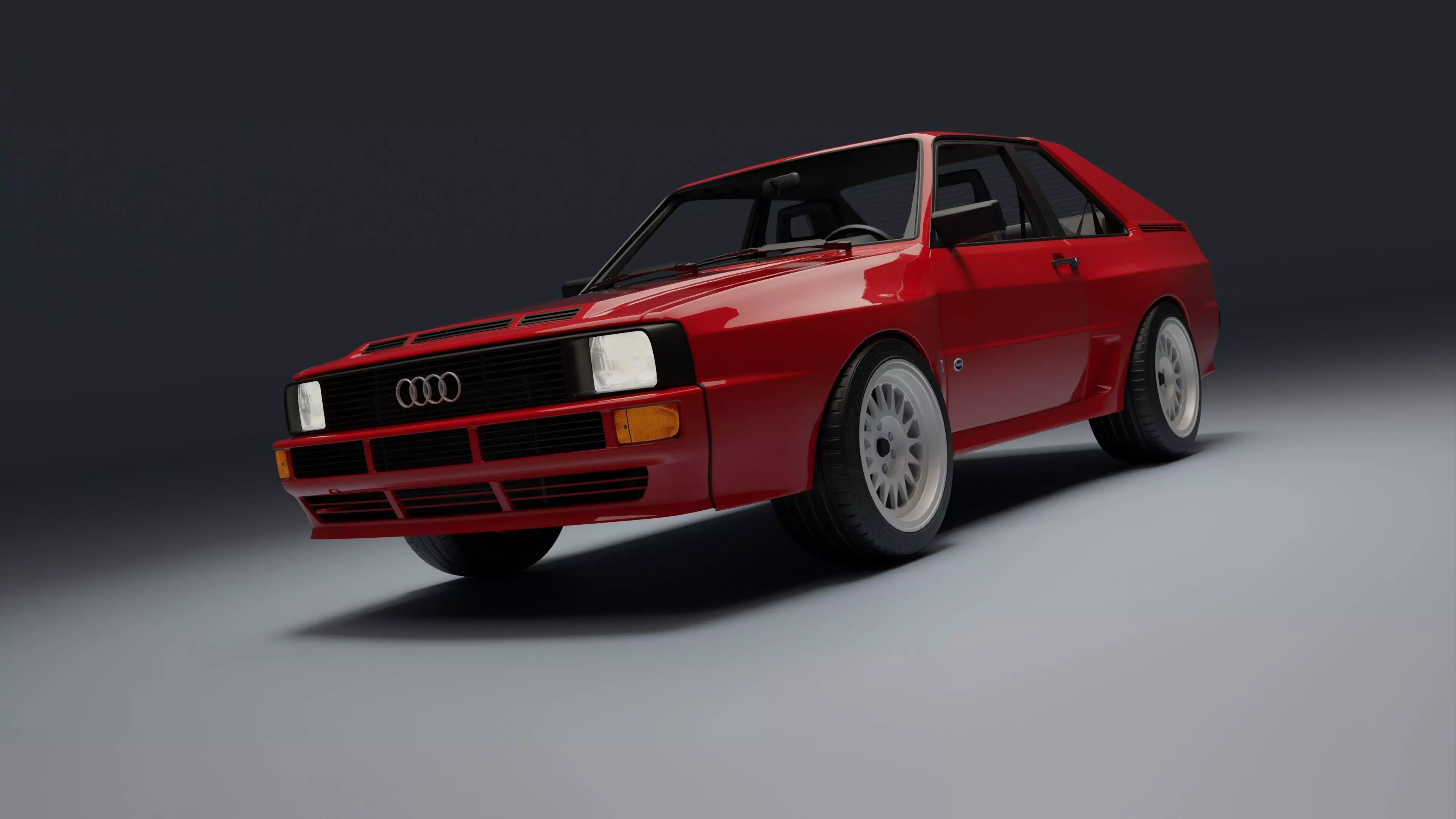 Audi Sport Quattro Low-poly 3D model