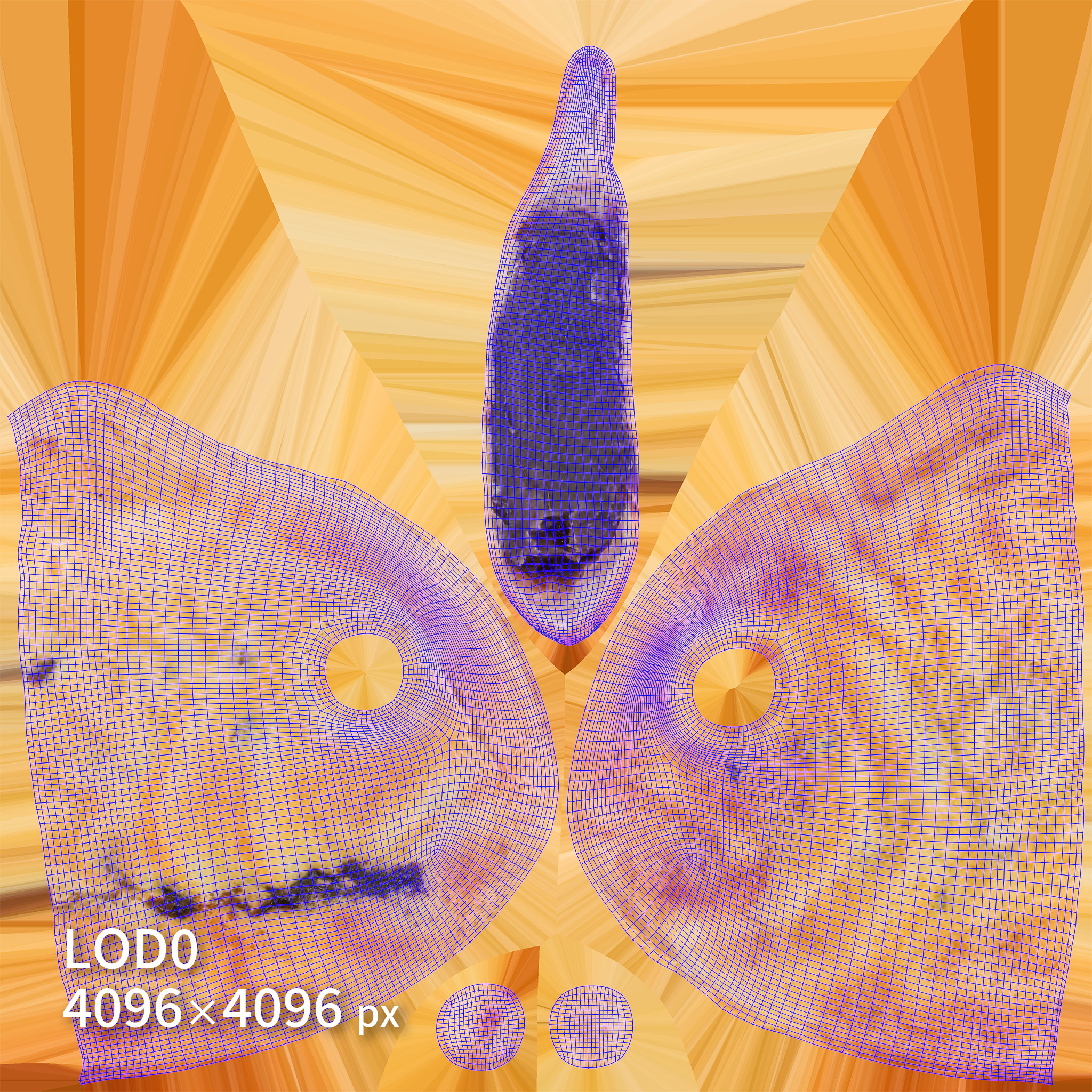 Cut Taiyaki 3D model Low-poly 3D model_14