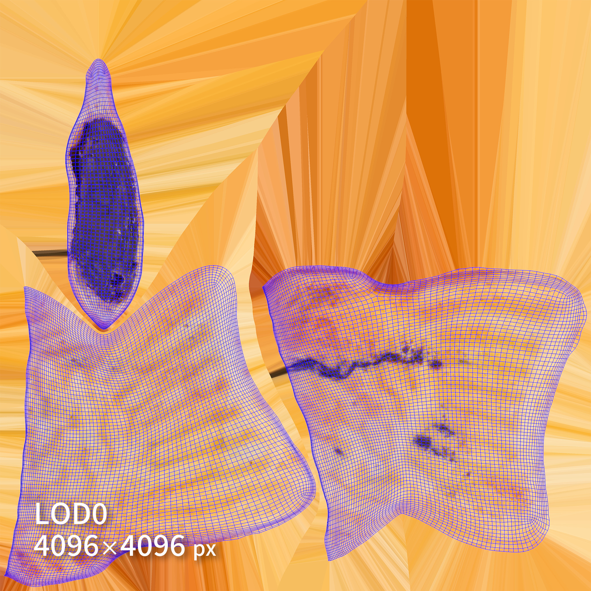 Cut Taiyaki 3D model Low-poly 3D model_15