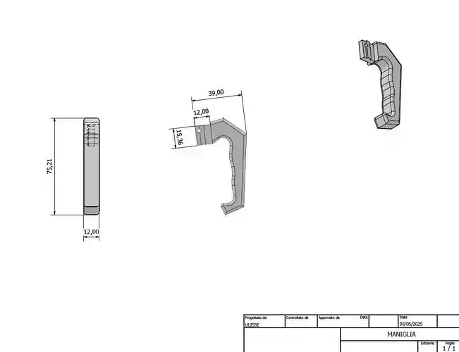  COFFEE MACHINE HANDLE