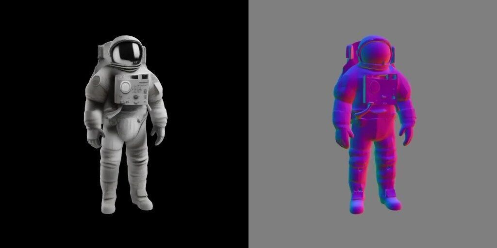 astronaut-on-suit Free low-poly 3D model_1